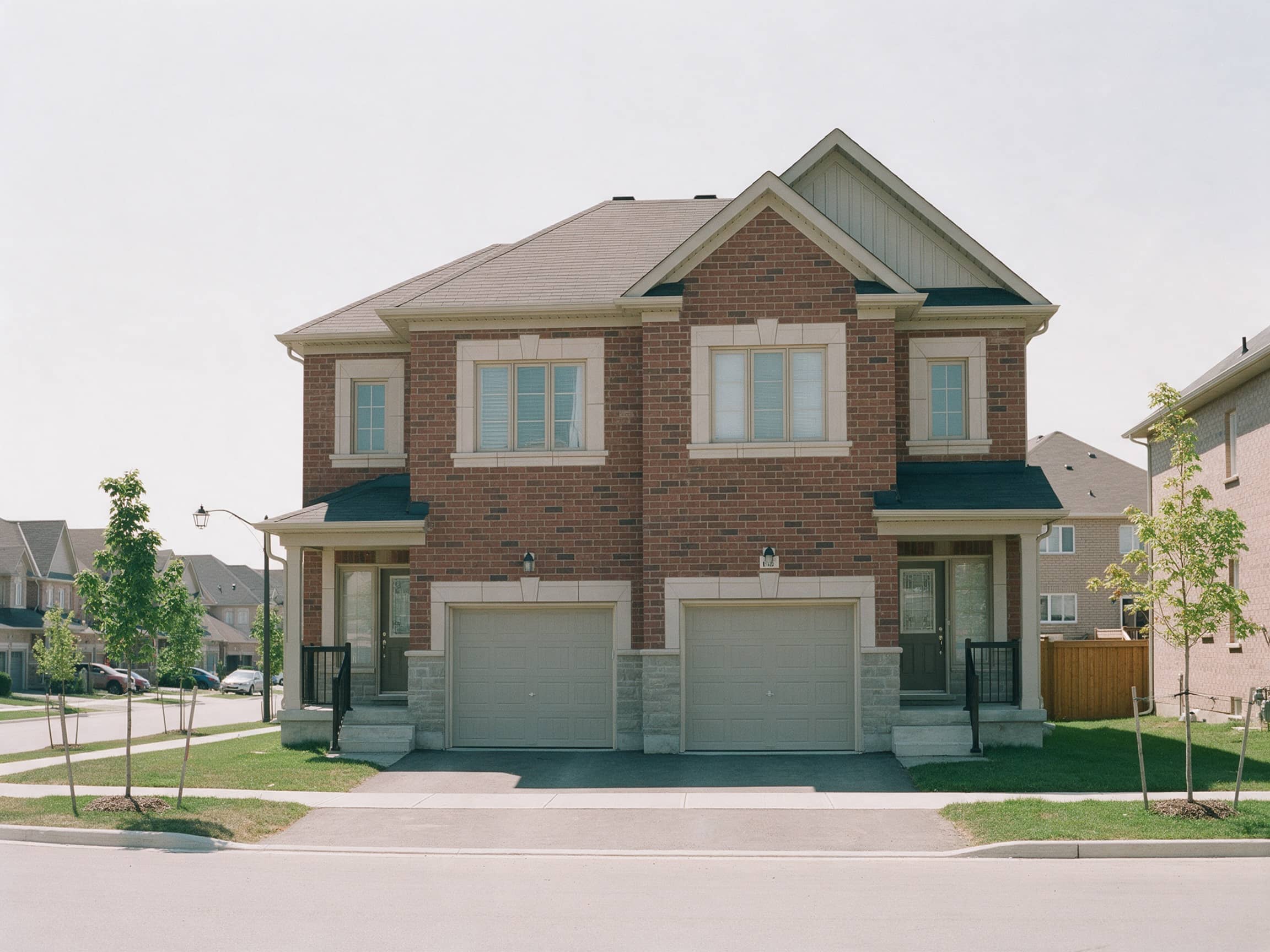 Pair of new semi-detached homes